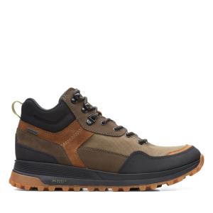 Botas Casuales Clarks ATL Trek Hi GORE-TEX Hombre Verde Oliva Oscuro | CLK814XOI