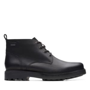 Botas Casuales Clarks Chard Mid GTX Hombre Negras | CLK875SAJ