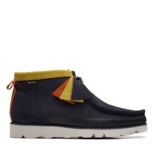 Botas Casuales Clarks Wallabee 2.0 GORE-TEX Hombre Azul Marino | CLK740JMQ