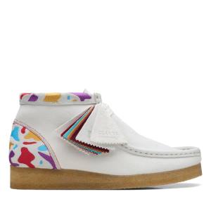 Botas Casuales Clarks Wallabee Mujer Blancas | CLK056MKJ