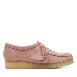 Botas Casuales Clarks Wallabee Mujer Rosas | CLK826DOT