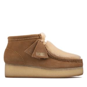 Botas Casuales Clarks Wallabee Wedge Mujer Marrones Claro | CLK590BED