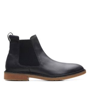 Botas Chelsea Clarks Clarkdale Hall Hombre Negras | CLK395BZT