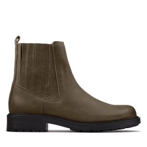 Botas Chelsea Clarks Orinoco2 Mid Mujer Verde Oliva Oscuro | CLK415WZH