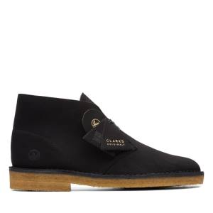 Botas De Desierto Clarks Desert Boot Classic Hombre Negras | CLK564ALF