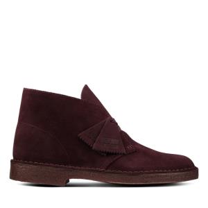 Botas De Desierto Clarks Desert Boot Hombre Burdeos | CLK102PQV