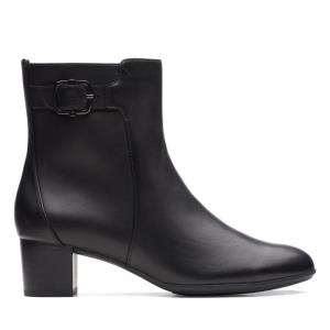 Botas de Tacon Clarks Linnae Up Mujer Negras | CLK142SHQ