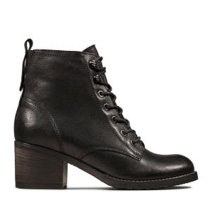 Botas de Tacon Clarks Thornby Encaje Mujer Negras | CLK291NKI