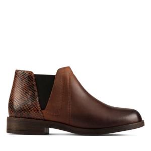 Botines Clarks Demi 2 Beat Mujer Marrones Oscuro | CLK684NMI