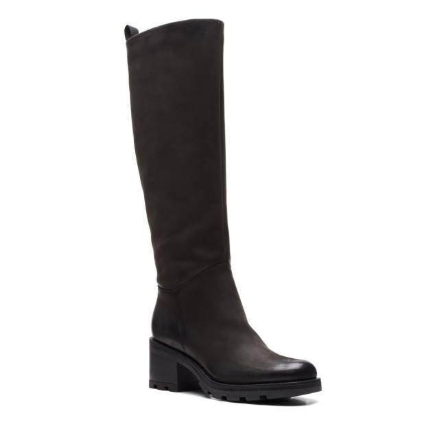 Botas Altas Clarks Odollo Hi Mujer Negras | CLK268DNZ