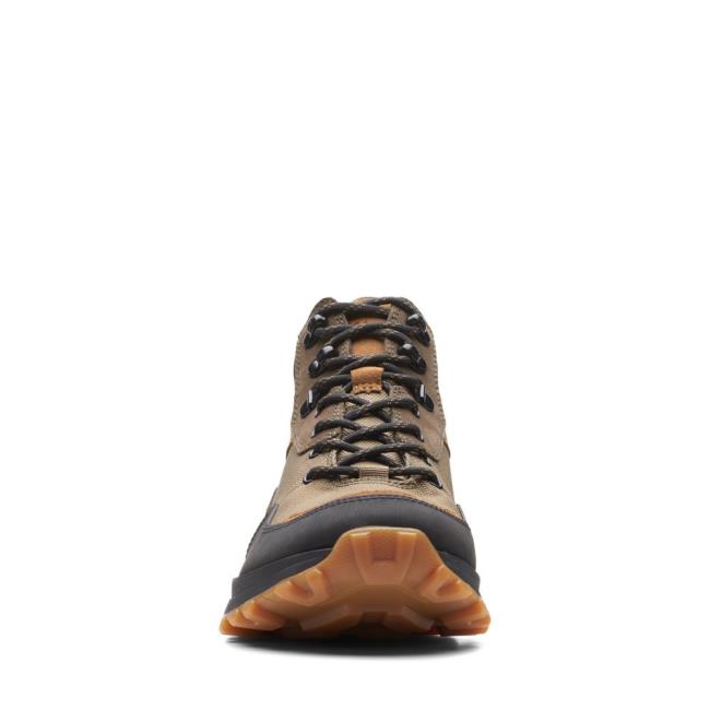 Botas Casuales Clarks ATL Trek Hi GORE-TEX Hombre Verde Oliva Oscuro | CLK814XOI