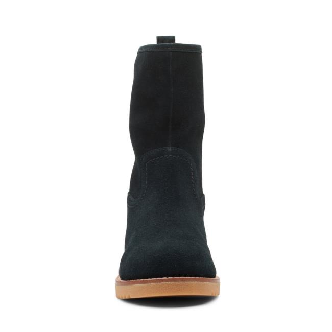 Botas Casuales Clarks Eden Mid Hi Mujer Negras | CLK356GMO