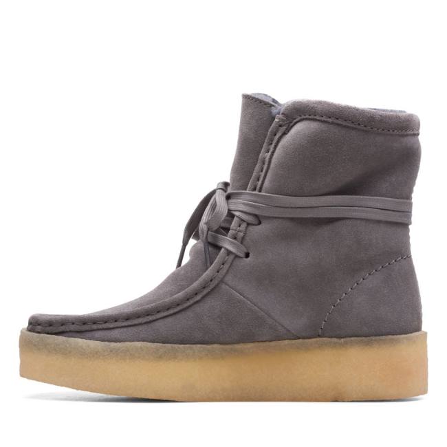 Botas Casuales Clarks Wallabee Cup Hi Mujer Gris | CLK623VXH