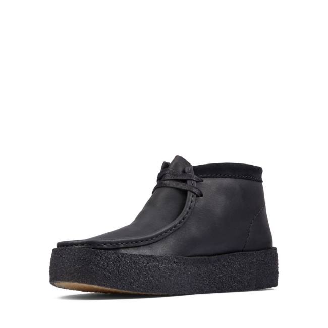 Botas Casuales Clarks Wallabee Cup Hombre Negras | CLK724VQK