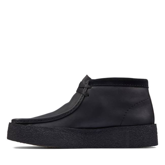 Botas Casuales Clarks Wallabee Cup Hombre Negras | CLK724VQK