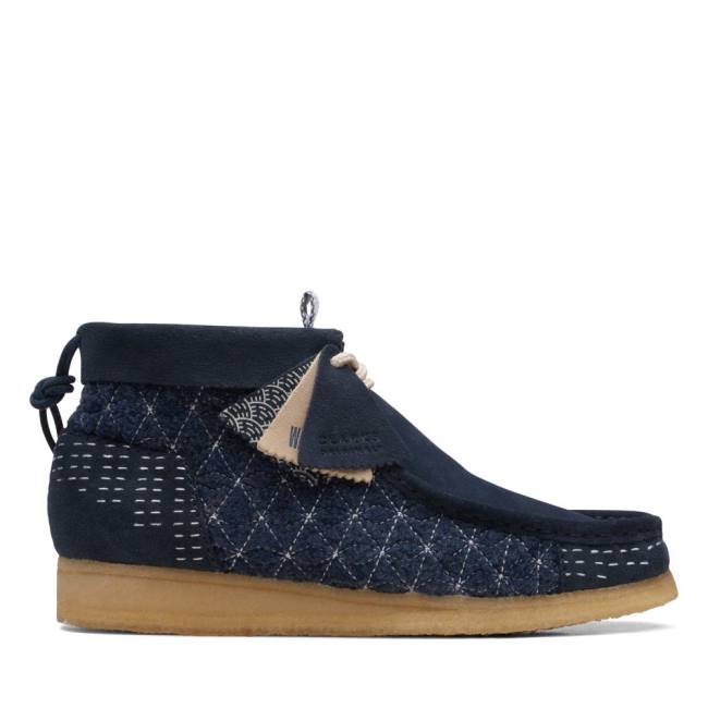 Botas Casuales Clarks Wallabee Hombre Azul Marino | CLK016YSR