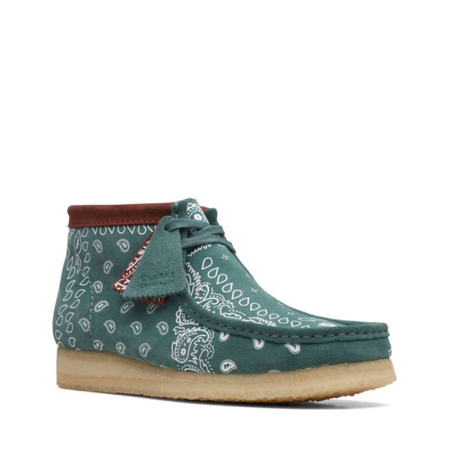 Botas Casuales Clarks Wallabee Hombre Verde | CLK205VXO