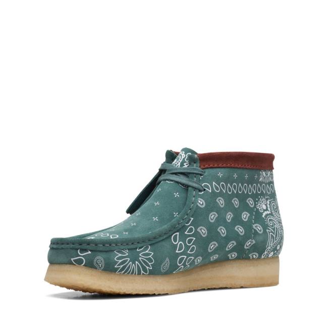 Botas Casuales Clarks Wallabee Hombre Verde | CLK205VXO