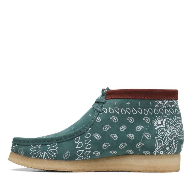 Botas Casuales Clarks Wallabee Hombre Verde | CLK205VXO