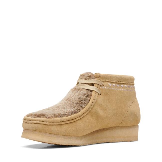 Botas Casuales Clarks Wallabee Mujer Kaki | CLK736BQC