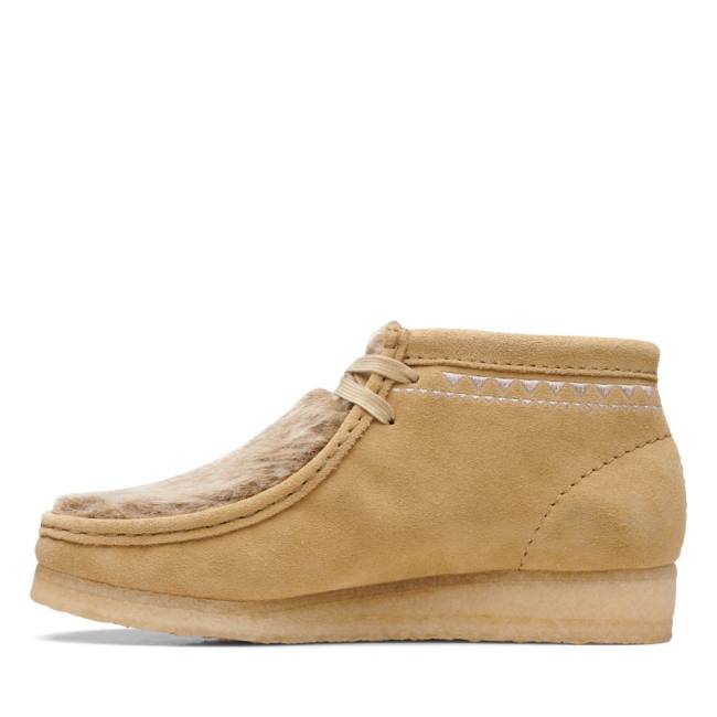 Botas Casuales Clarks Wallabee Mujer Kaki | CLK736BQC