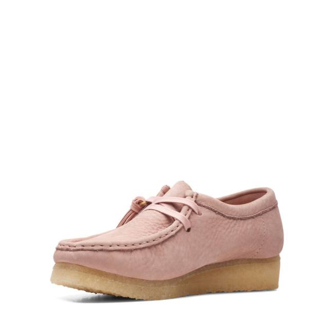 Botas Casuales Clarks Wallabee Mujer Rosas | CLK826DOT