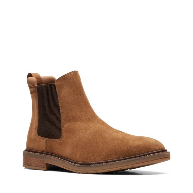 Botas Chelsea Clarks Clarkdale Hall Hombre Marrones | CLK352VDP