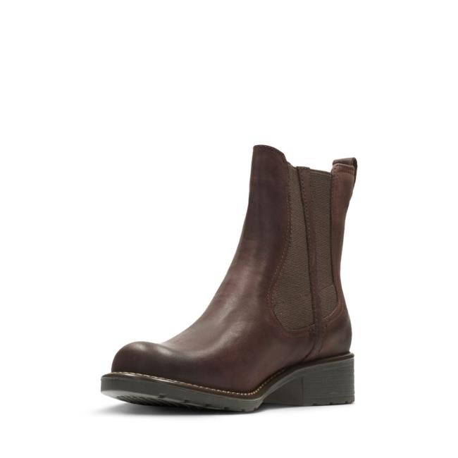 Botas Chelsea Clarks Orinoco Club Mujer Burdeos | CLK740QKL