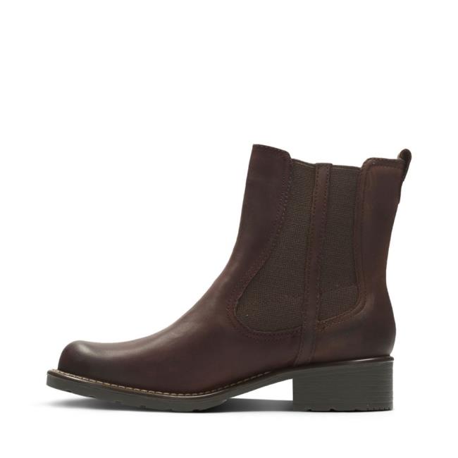 Botas Chelsea Clarks Orinoco Club Mujer Burdeos | CLK740QKL