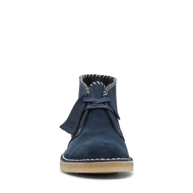 Botas De Desierto Clarks Desert Boot Classic Mujer Azul Marino | CLK079LNA