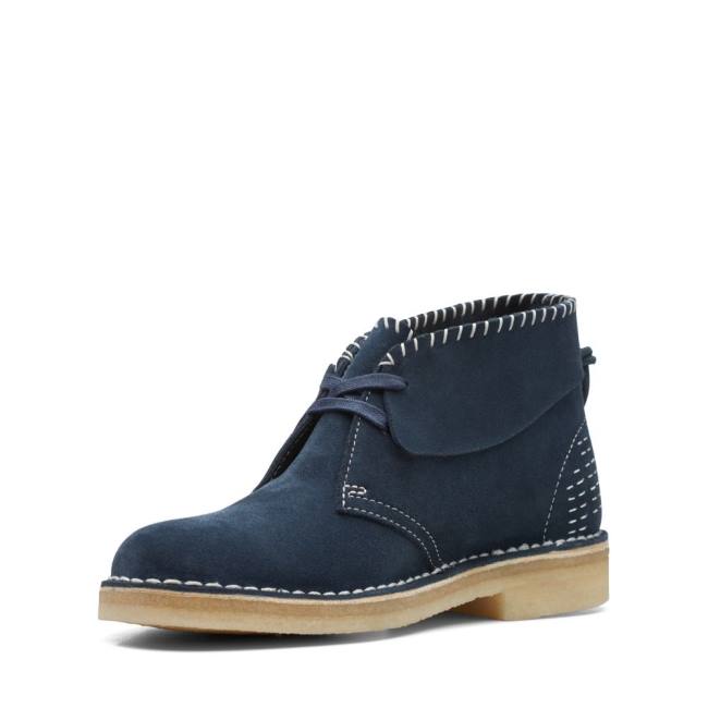 Botas De Desierto Clarks Desert Boot Classic Mujer Azul Marino | CLK079LNA