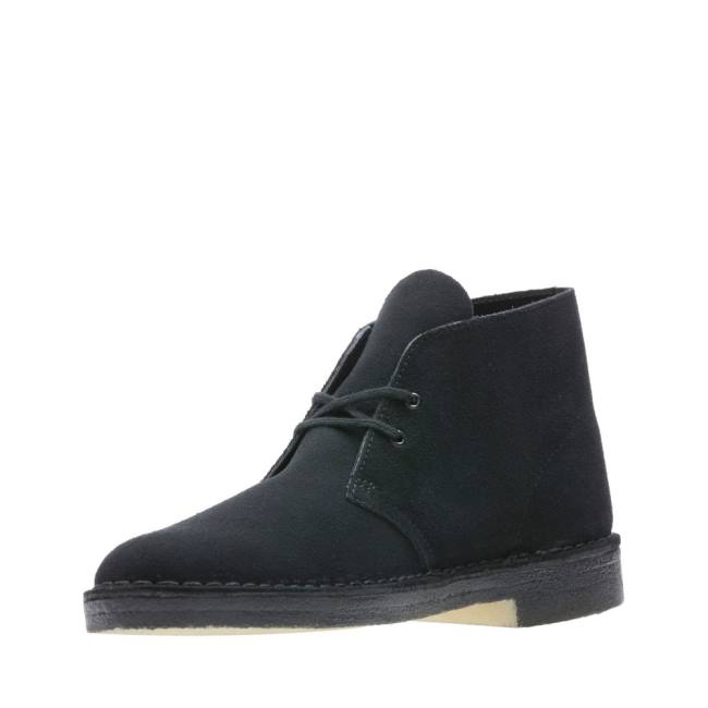 Botas De Desierto Clarks Desert Boot Classic Hombre Negras | CLK495ULN