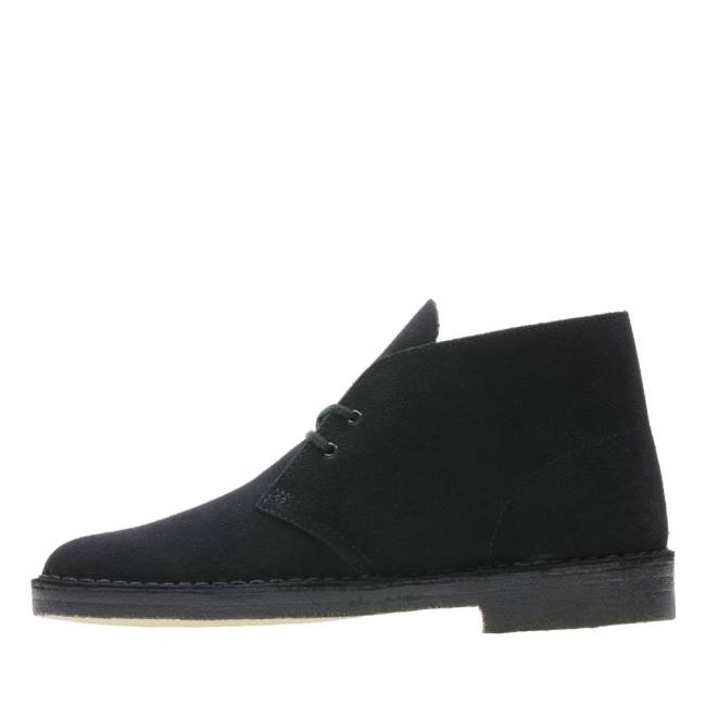 Botas De Desierto Clarks Desert Boot Classic Hombre Negras | CLK495ULN