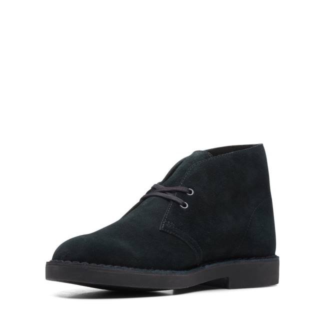 Botas De Desierto Clarks Desert Boot Classic Evo Hombre Negras | CLK794ZGW