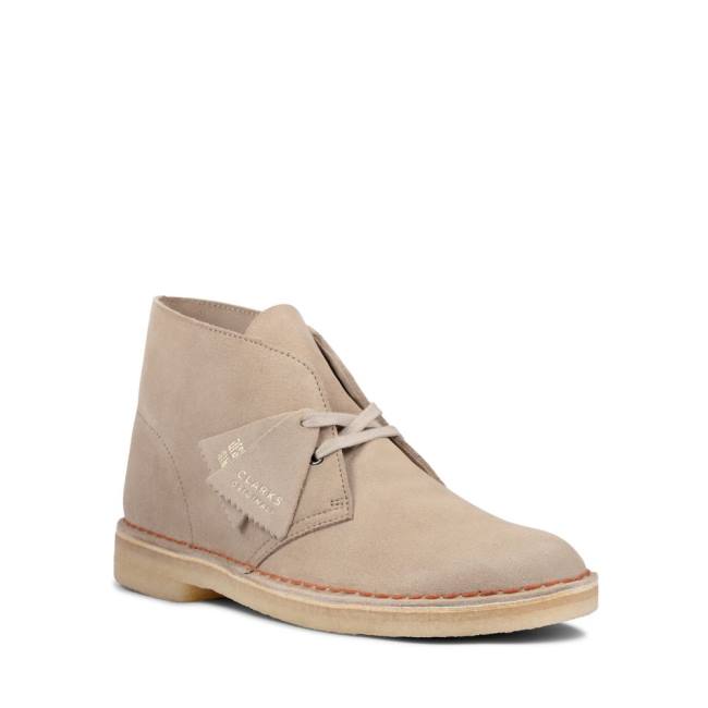 Botas De Desierto Clarks Desert Boot Classic Hombre Sand Suede | CLK934WJD