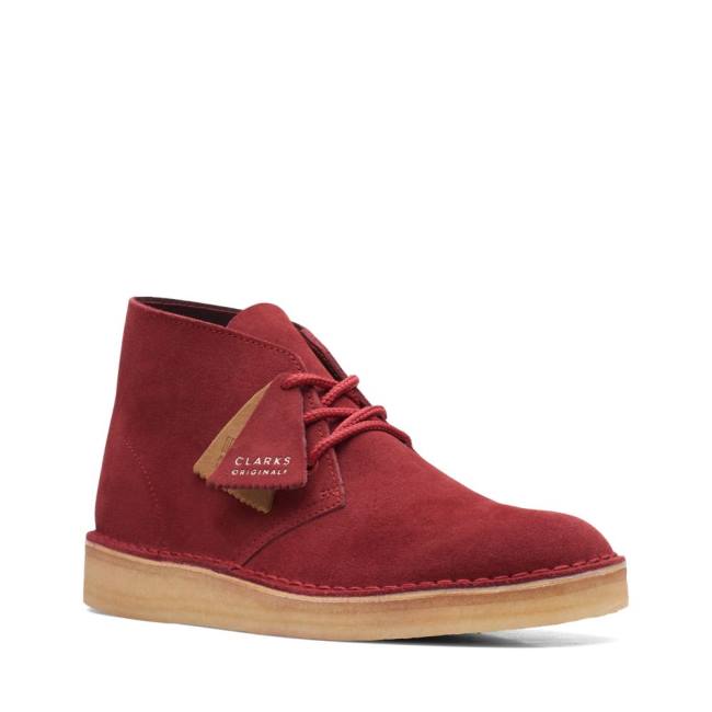 Botas De Desierto Clarks Desert Coal Hombre Rojas | CLK910ZOJ