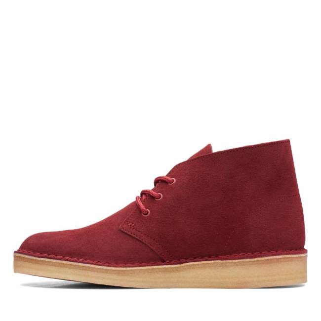 Botas De Desierto Clarks Desert Coal Hombre Rojas | CLK910ZOJ