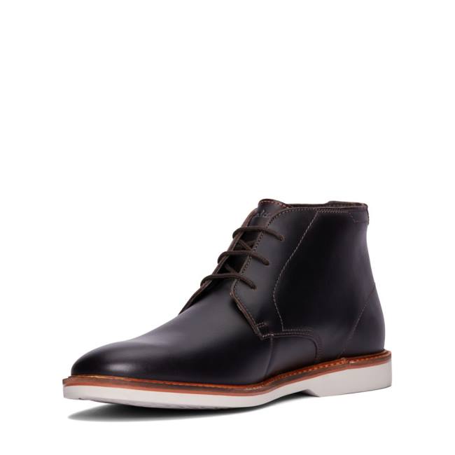 Botines Clarks Atticus LT Mid Hombre Marrones Oscuro | CLK295PJK