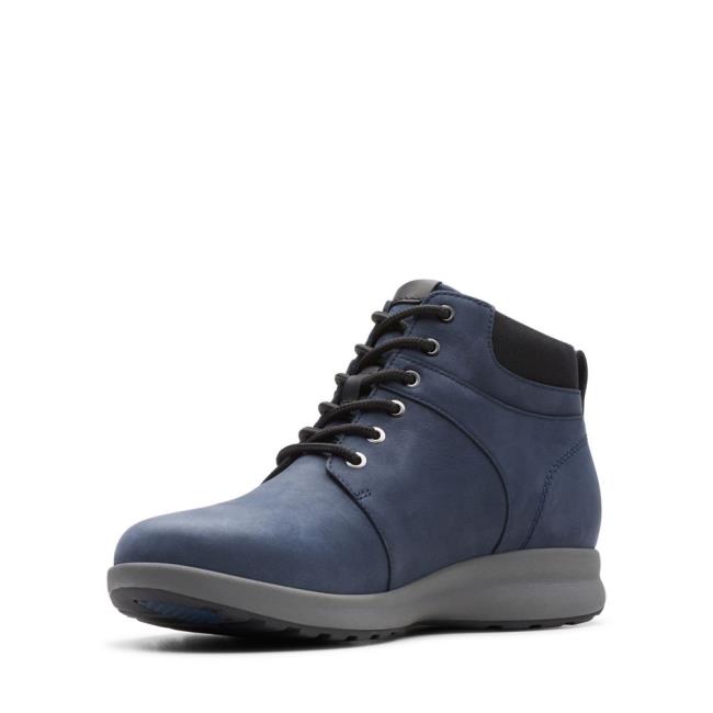 Botines Clarks Un Adorn Walk Mujer Azul Marino | CLK682ADH