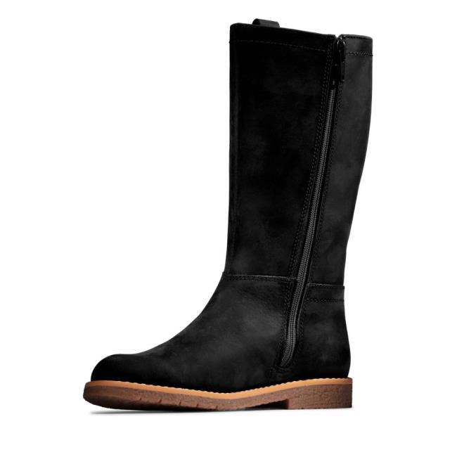 Originals Botas Clarks Comet Wild Kid Niña Negras | CLK147RFP