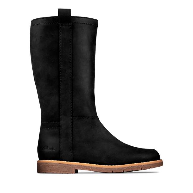 Originals Botas Clarks Comet Wild Kid Niña Negras | CLK147RFP