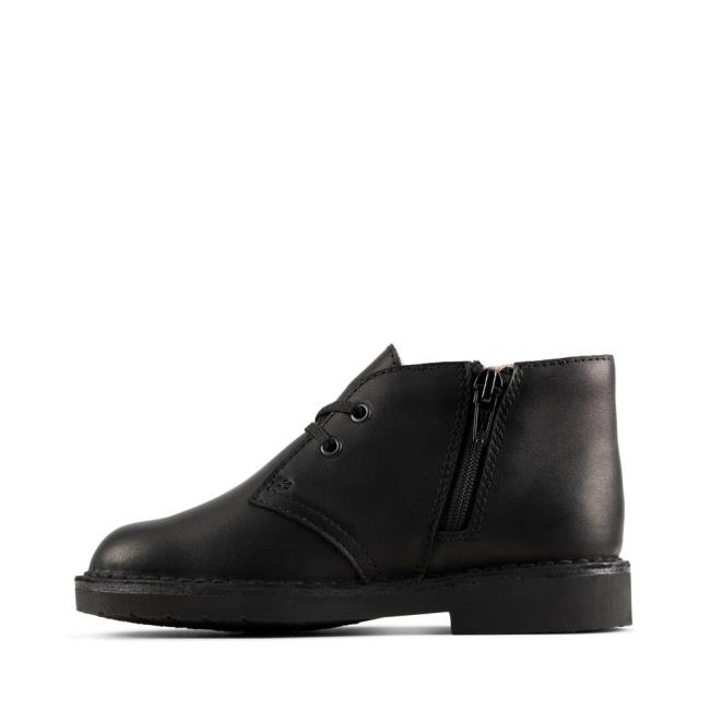 Originals Botas Clarks Desert Boot 2 Kid Niño Negras | CLK830EWA