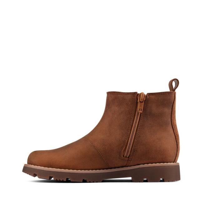 Originals Botas Clarks Heath Sea GORE-TEX Kid Niño Marrones | CLK653FAY