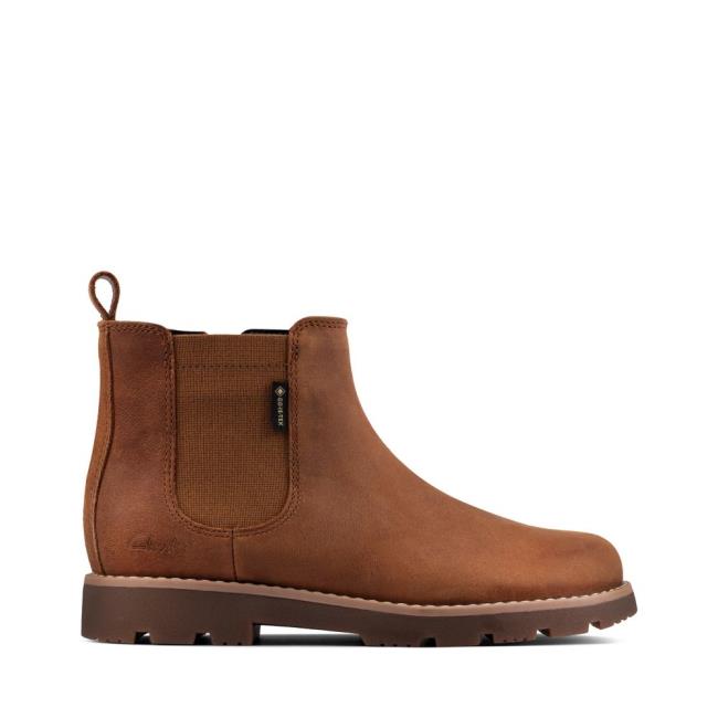 Originals Botas Clarks Heath Sea GORE-TEX Kid Niño Marrones | CLK653FAY